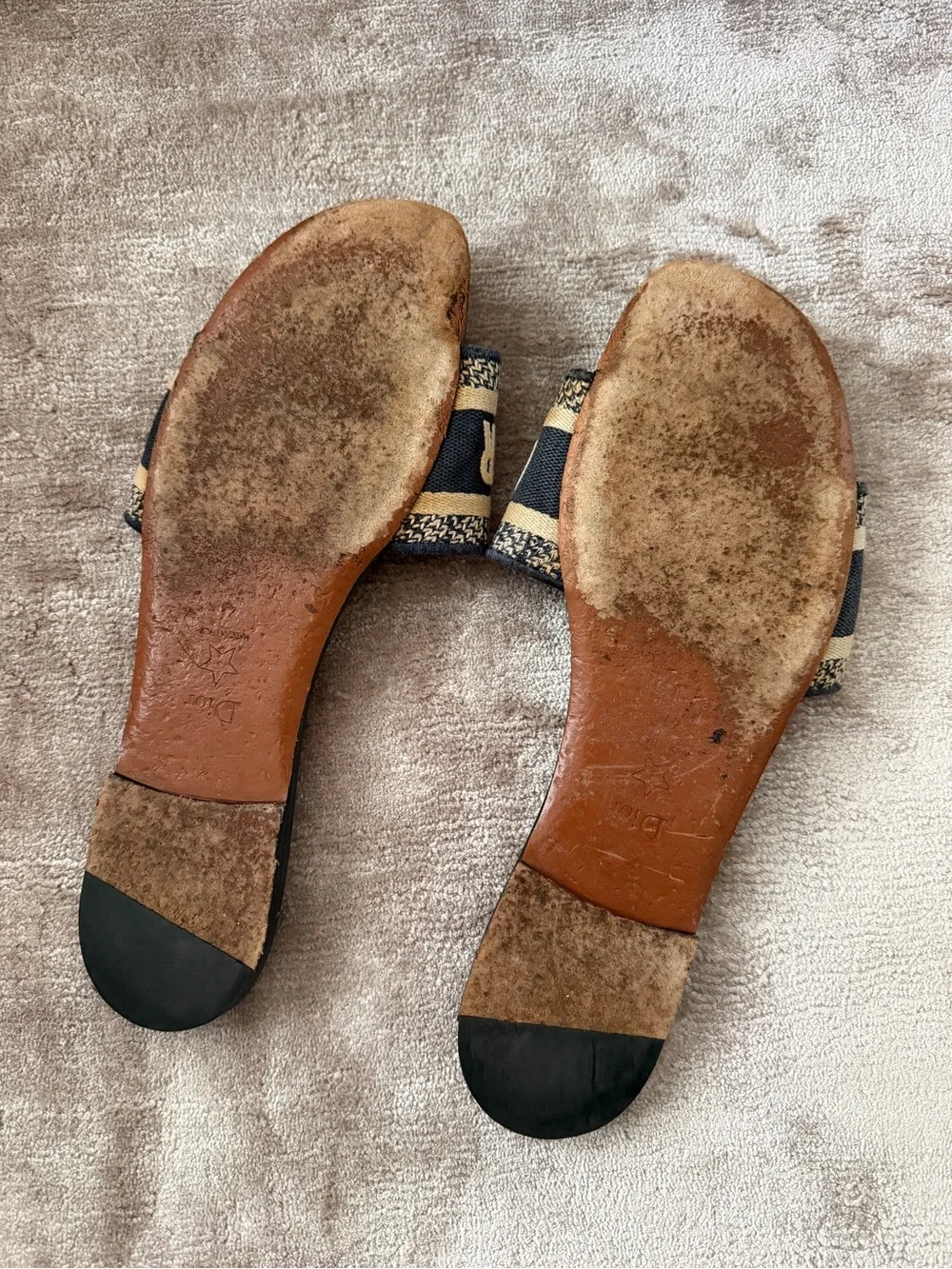 Authentic Dior Slide Sandals